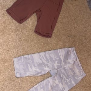COPY - LuluLemon, Biker short 8’, grey and white camo